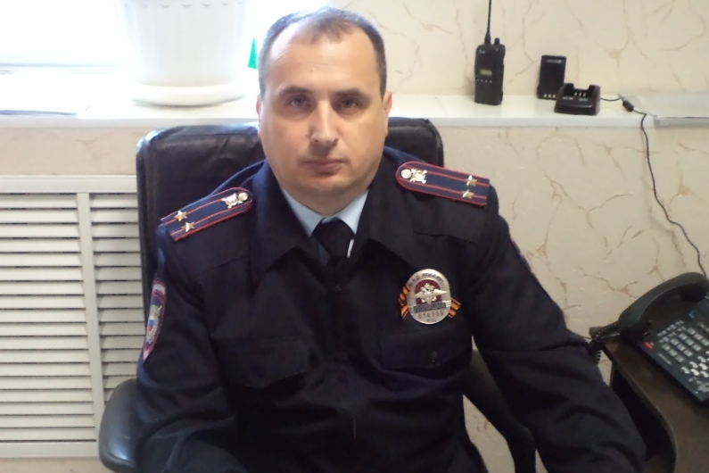Заместитель начальника полиции (по охране общественного порядка)  Алексей Соловьев провел брифинг с представителями СМИ