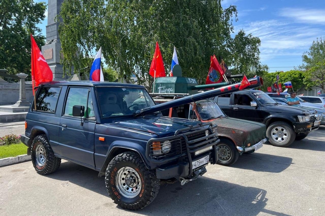 Акция «Бессмертный автополк» прошла в Славянском районе