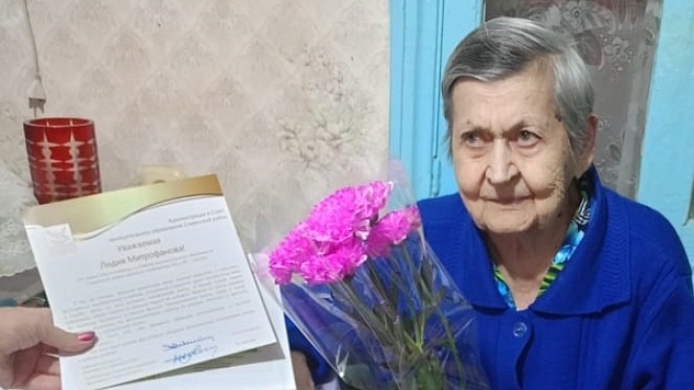 25 сентября отметила свой 90-летний юбилей ветеран труда, малолетний узник Костюк Лидия Митрофановна